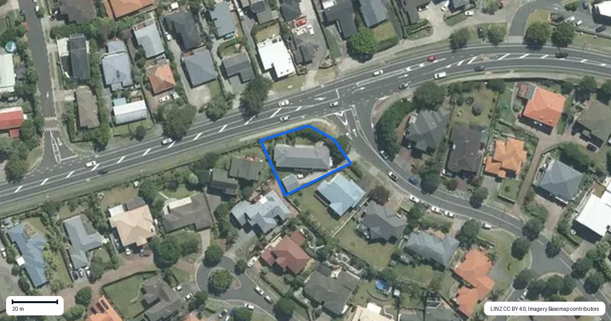 Property context map for 1 Graham Collins Drive, Windsor Park, Auckland