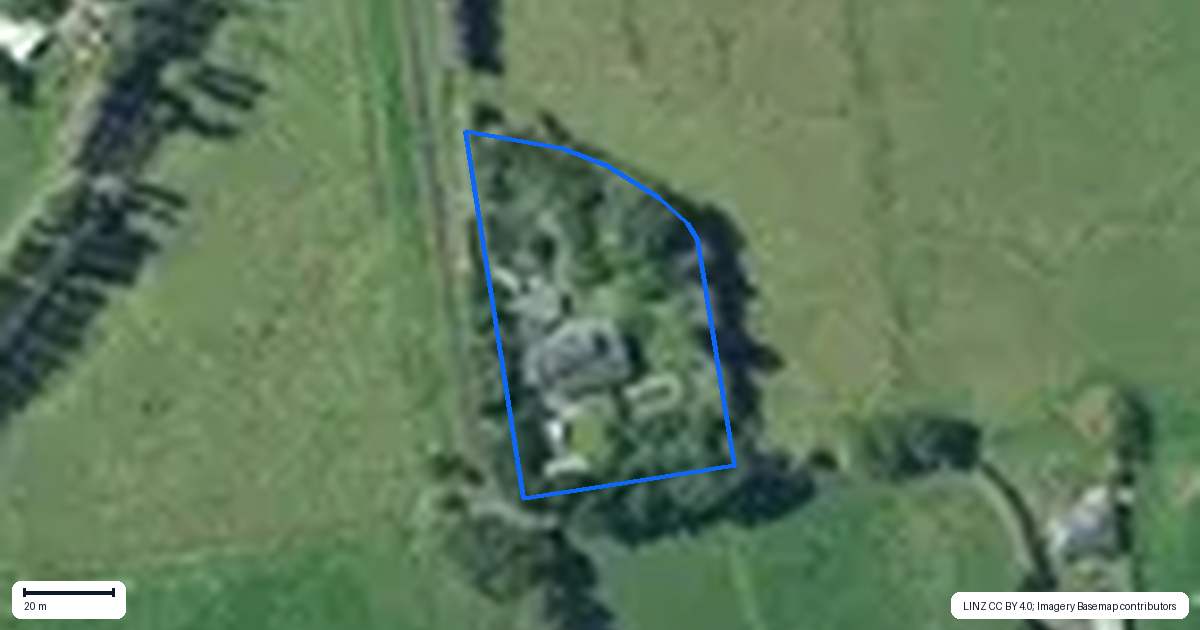 Property context map for 129 Harris Road, Otaua