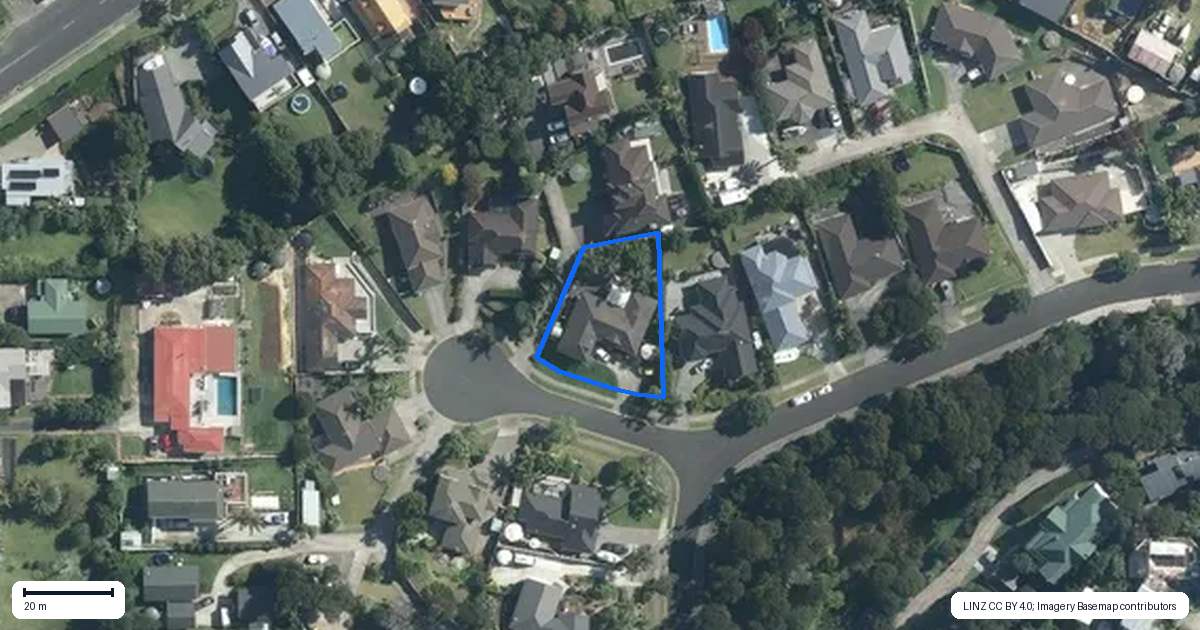 Property context map for 1 Swordfish Place, Maraetai, Auckland