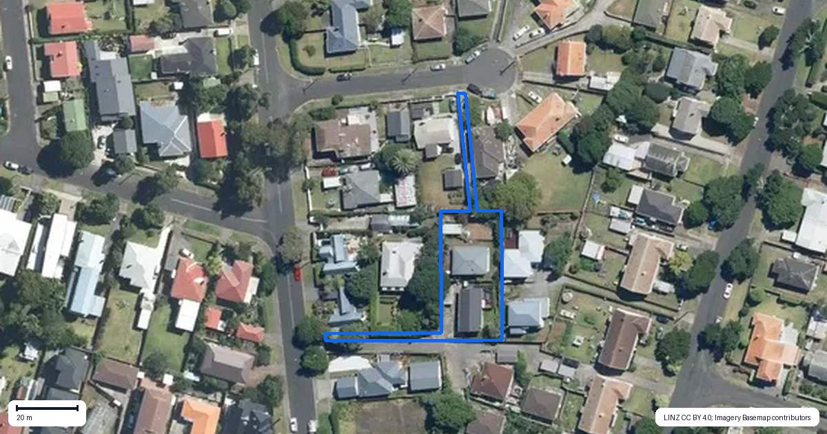Property context map for 1A Smith Crescent, Onehunga, Auckland