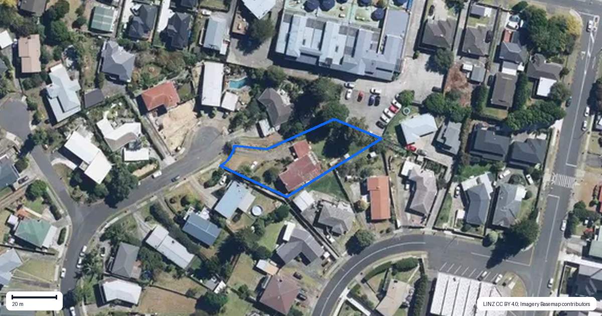 Property context map for 17 Elizabeth Street, Pakuranga, Auckland
