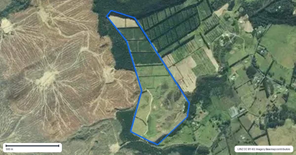 Property context map for 156 McManus Road, Ngataki, Pukenui