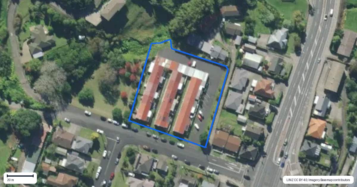 Property context map for 12 Selwyn Avenue, Avenues, Whangarei