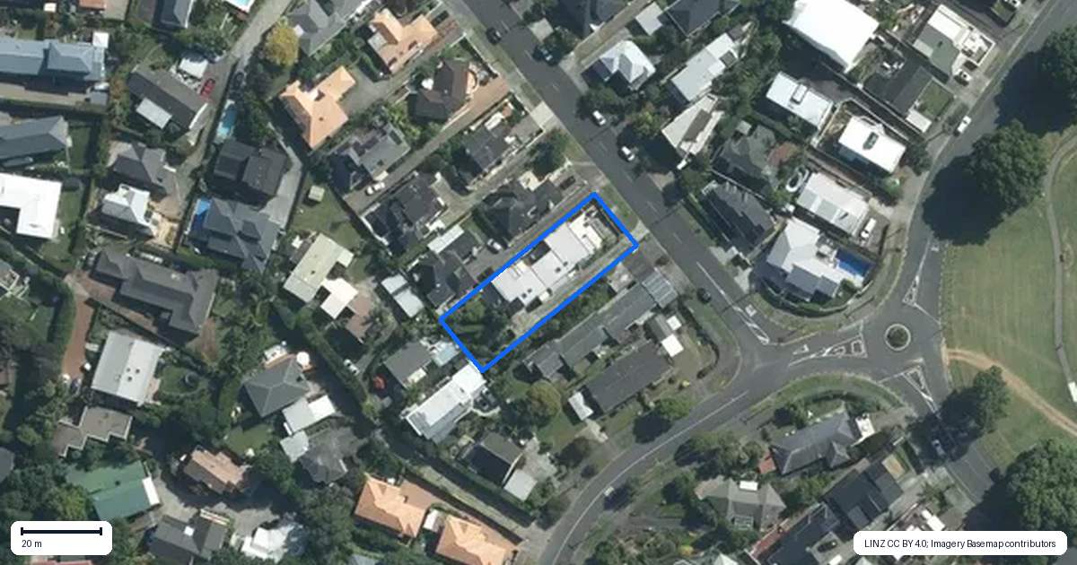 Property context map for 55 Rawhitiroa Road, Kohimarama, Auckland