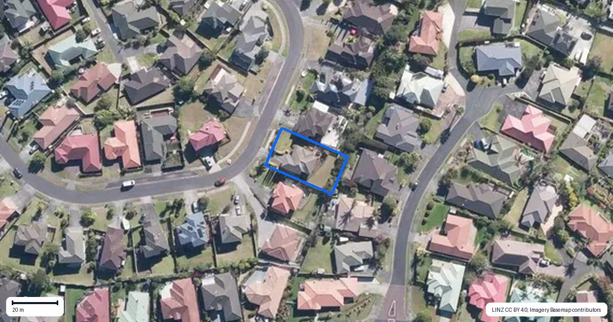 Property context map for 36 Black Teal Close, Unsworth Heights, Auckland