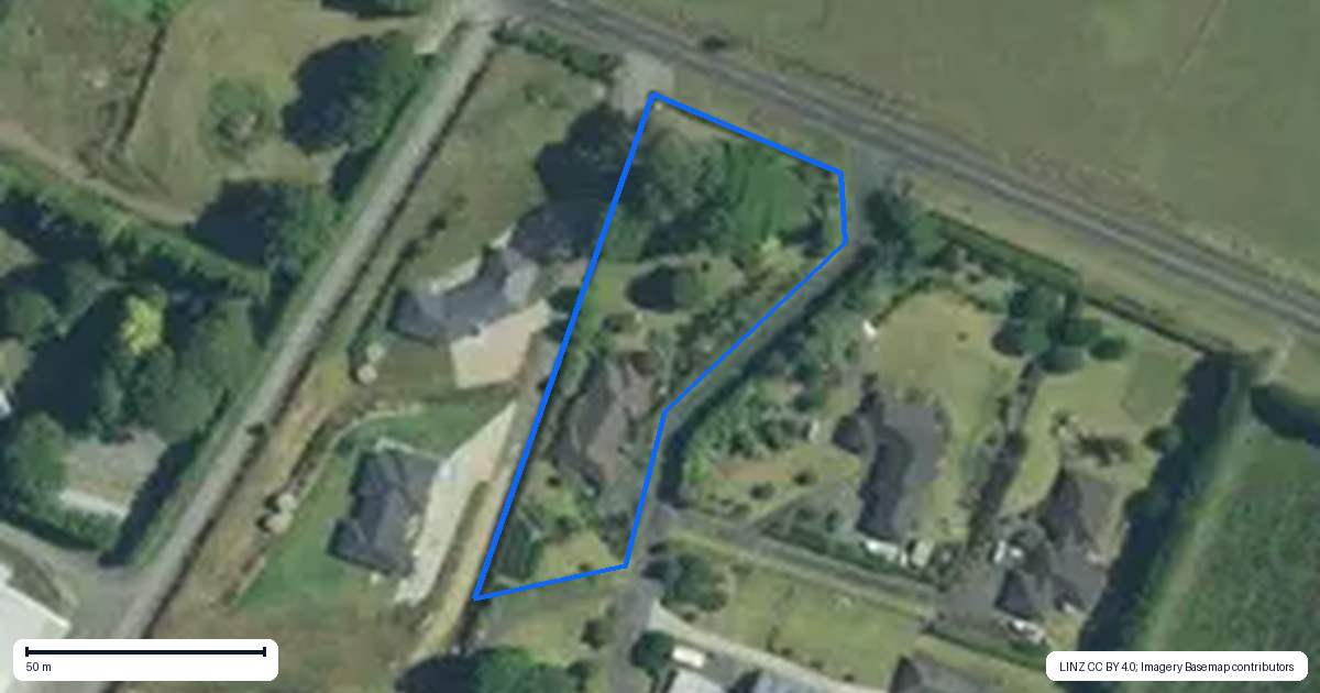 Property context map for 542 Kapiro Road, Kerikeri