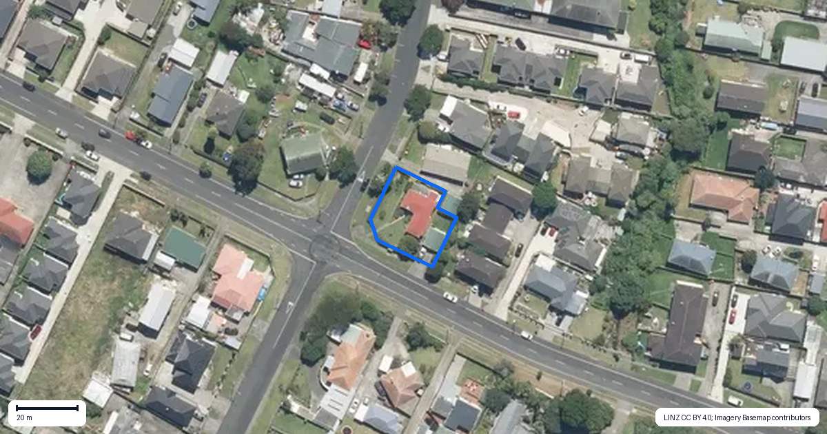 Property context map for 40 Wedgwood Avenue, Mangere East, Auckland