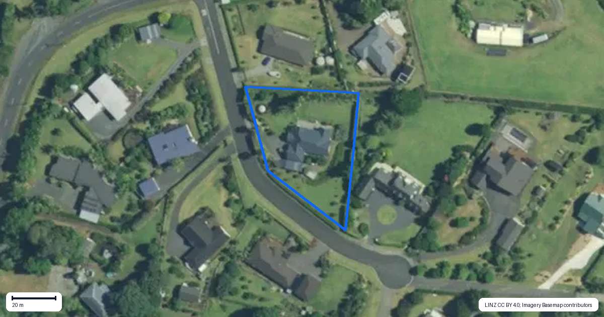 Property context map for 4 Heron Hill, Kerikeri