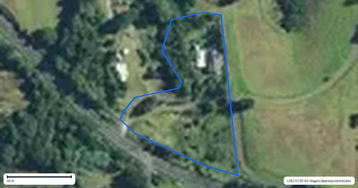 Property context map for 6838 State Highway 12, Waimamaku, Kaikohe
