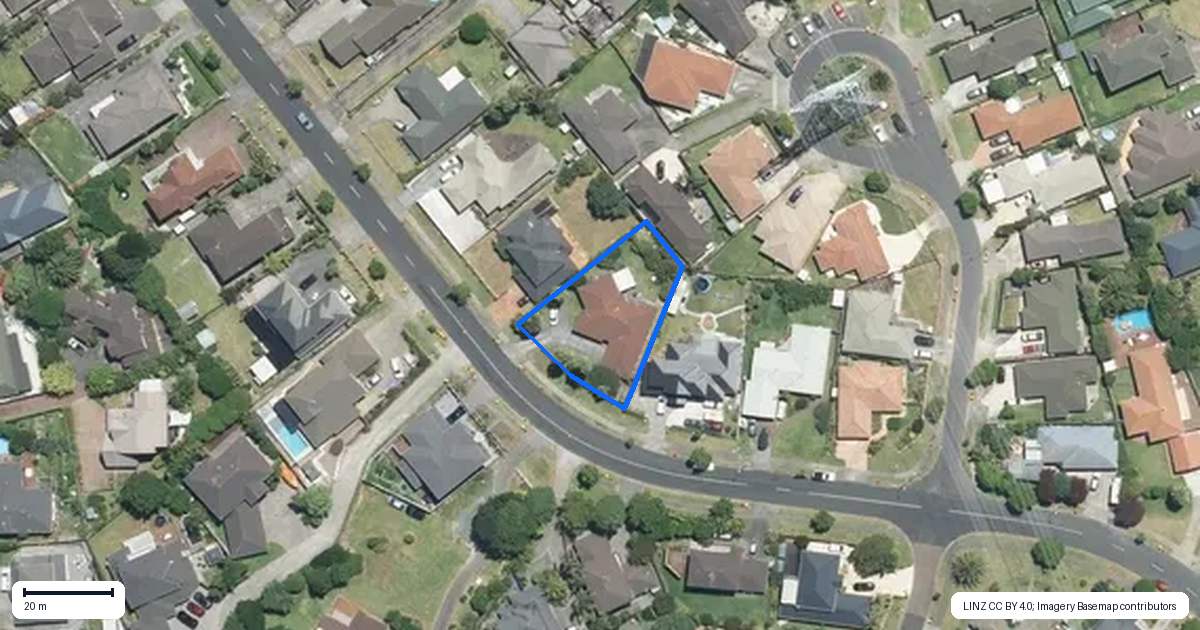 Property context map for 25 Wairere Road, The Gardens, Auckland