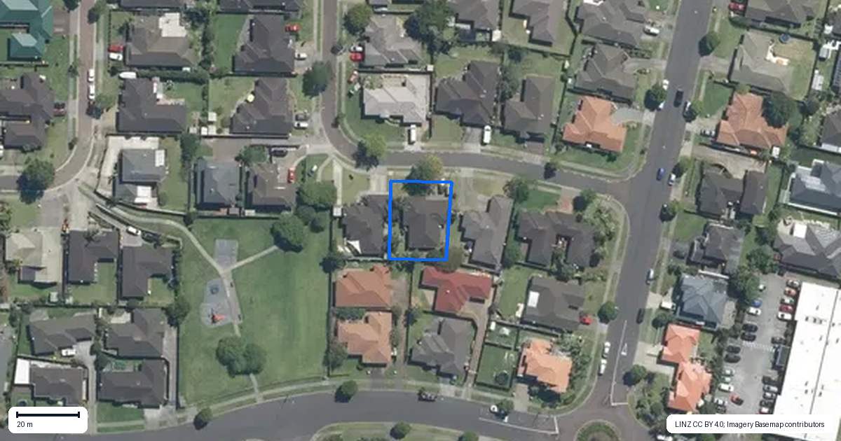 Property context map for 6 Feeny Crescent, East Tamaki, Auckland