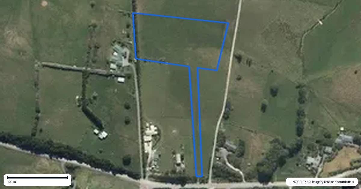 Property context map for 164 Old Kaipara Road, Kaipara Flats, Warkworth