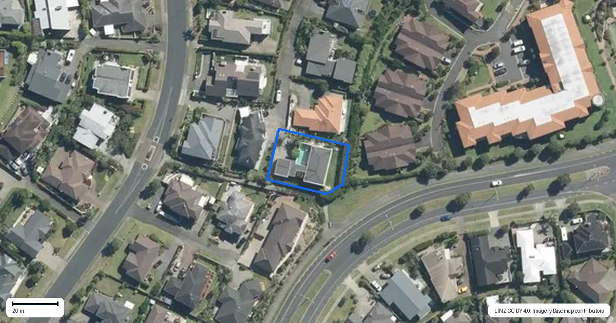 Property context map for 47 The Ritz, Orewa
