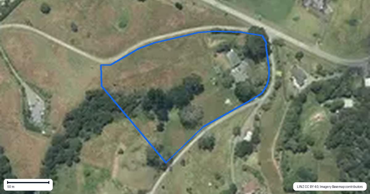 Property context map for 85 Zanders Road, Helensville