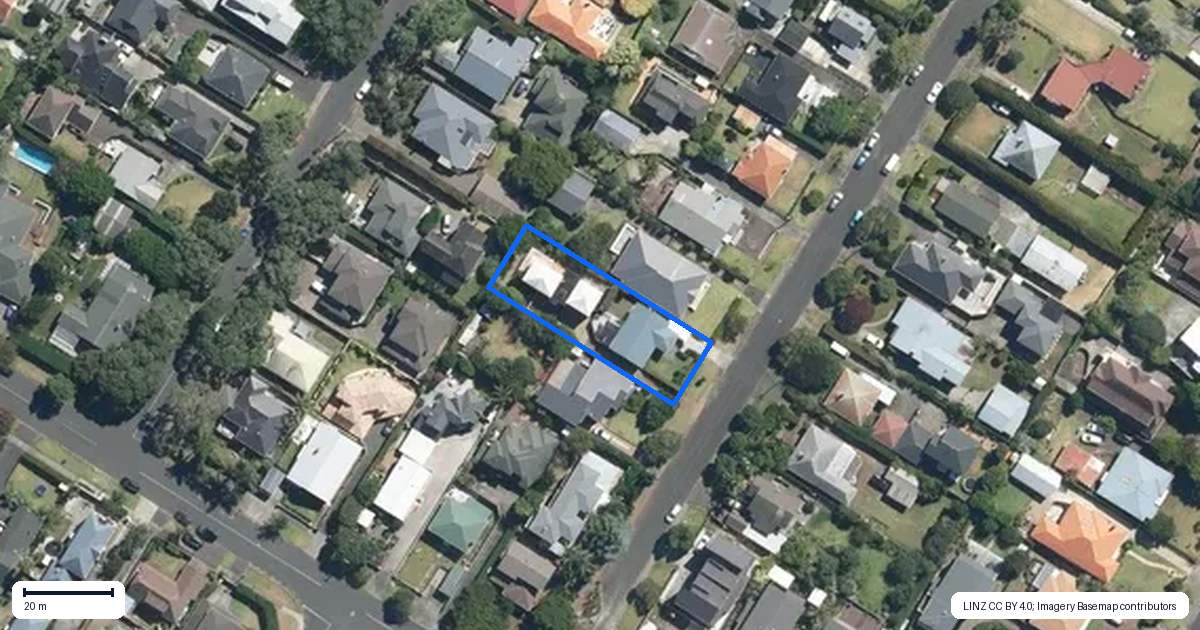 Property context map for 4A Kawau Road, Greenlane, Auckland