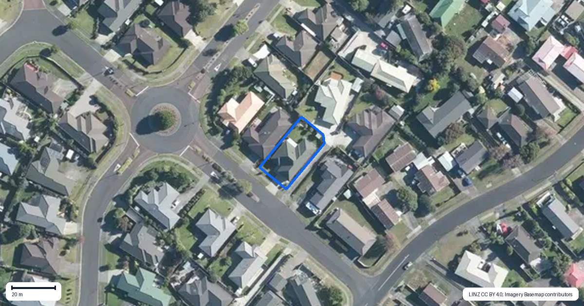 Property context map for 81 Riverside Drive, Waiuku