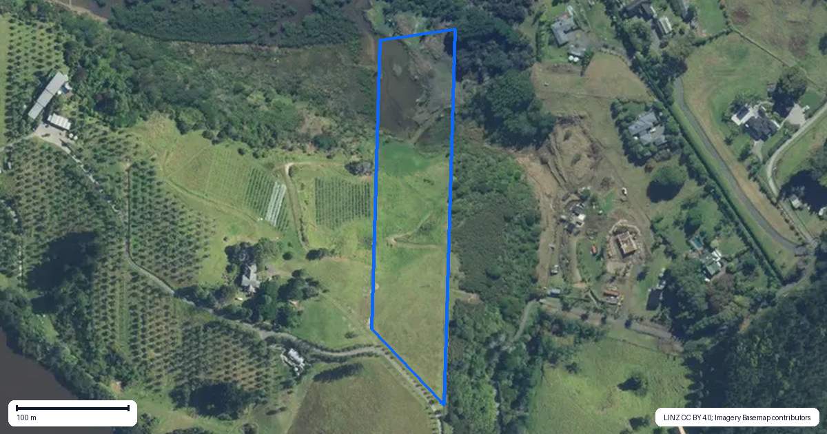 Property context map for 144D Edmonds Road, Kerikeri