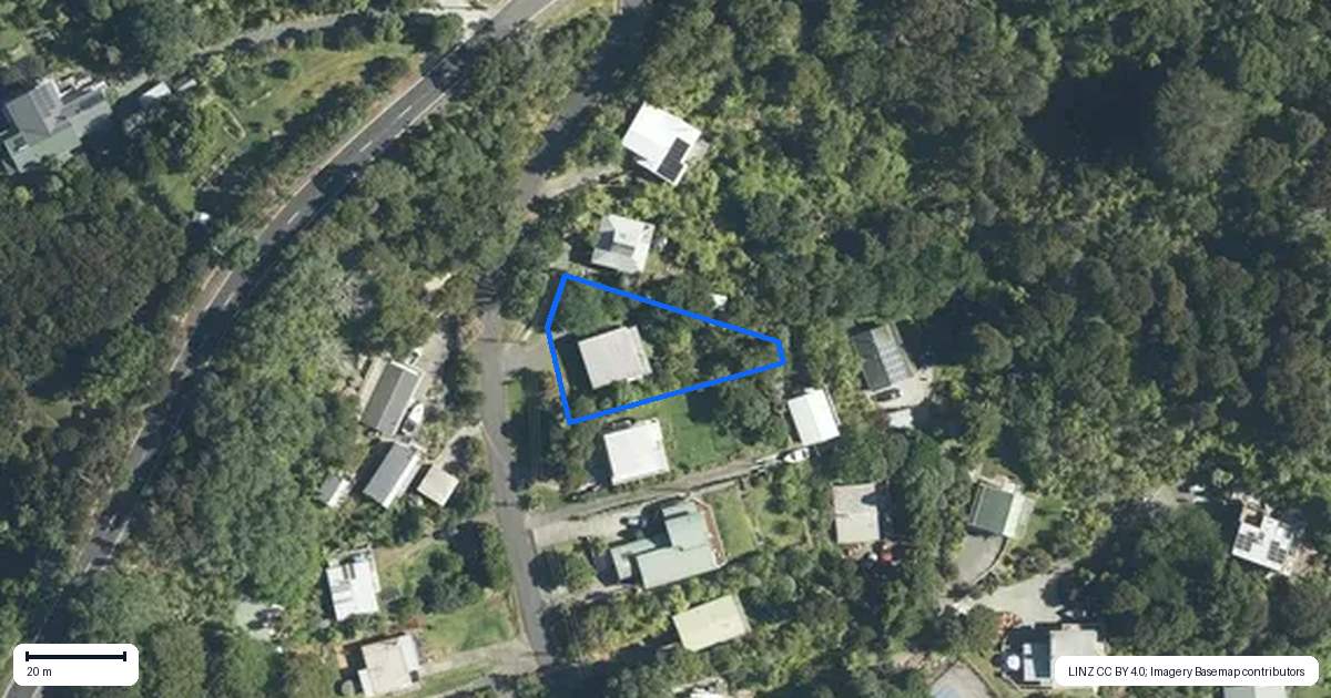 Property context map for 7 Opahi Bay Road, Mahurangi West, Warkworth