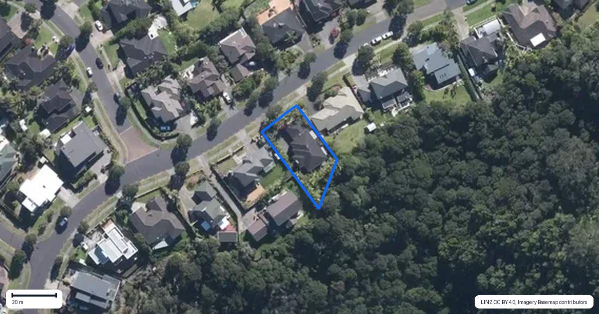 Property context map for 46 Kittiwake Drive, Schnapper Rock, Auckland