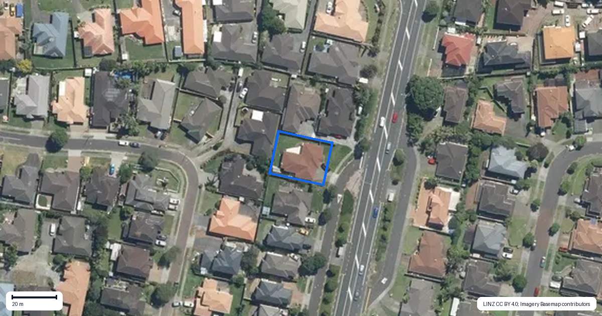 Property context map for 474 Chapel Road, East Tamaki, Auckland