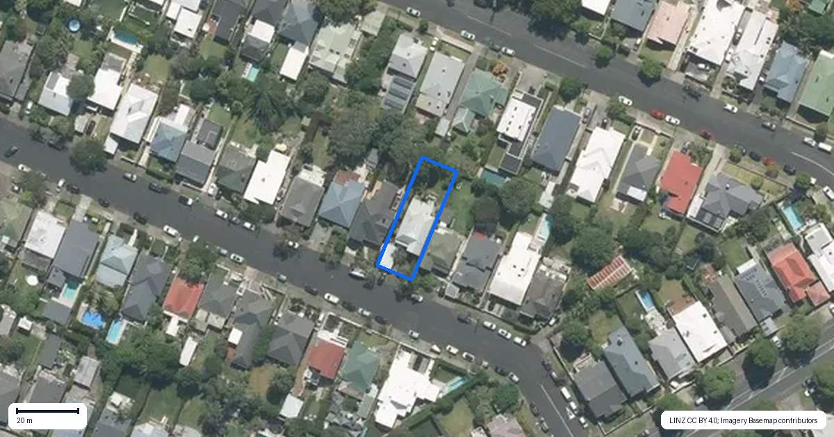 Property context map for 9 Sherwood Avenue, Grey Lynn, Auckland