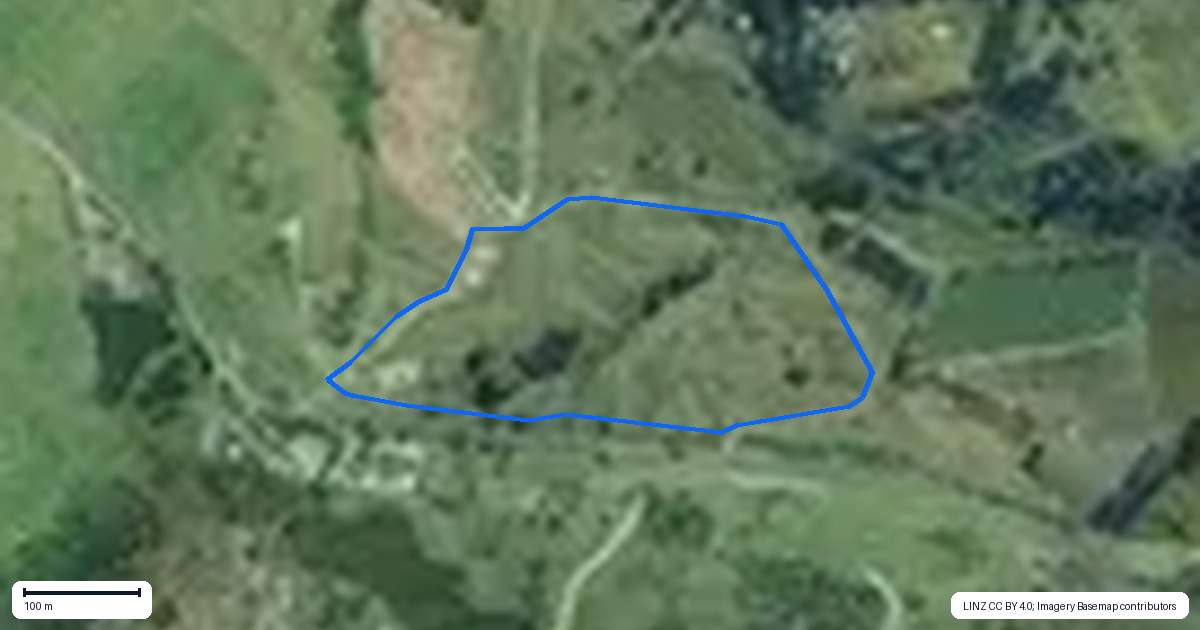 Property context map for 1820 State Highway 12, Paparoa