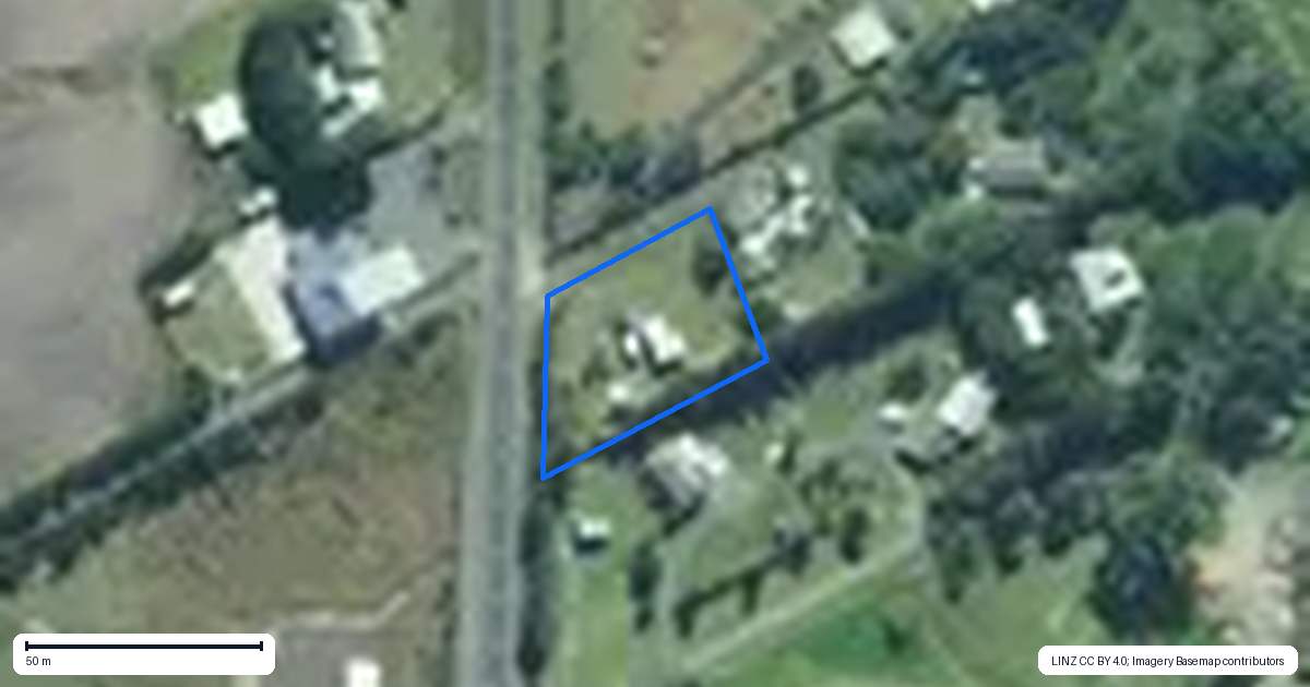 Property context map for 3982 Far North Road, Pukenui