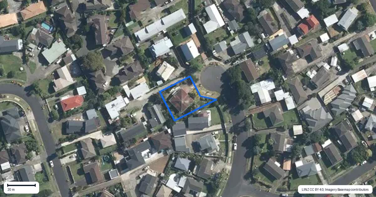 Property context map for 26 Fiesta Drive, Half Moon Bay, Auckland
