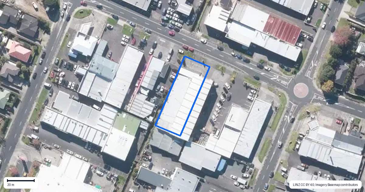 Property context map for 117 Vincent Street, Howick, Auckland