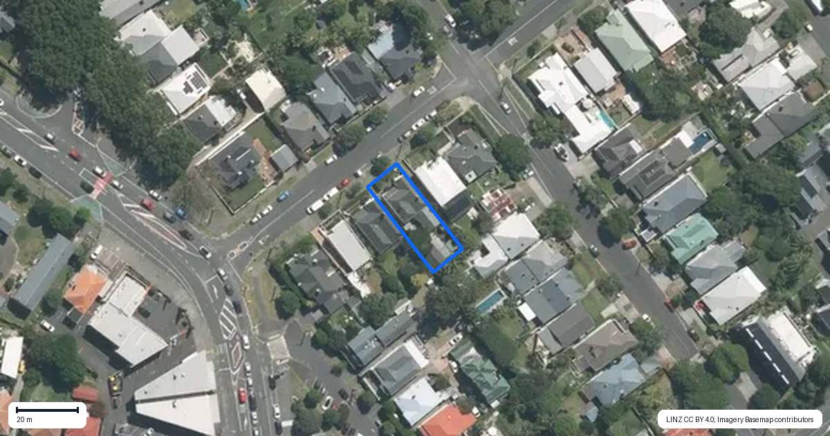 Property context map for 7 Prime Road, Grey Lynn, Auckland