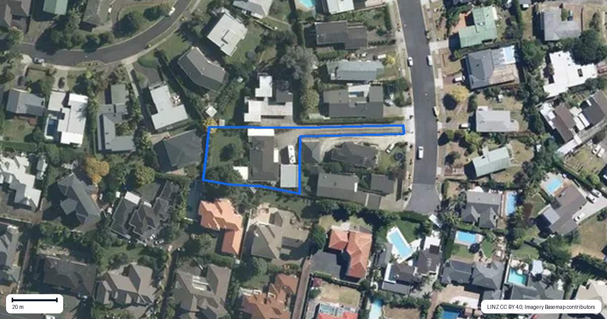 Property context map for 15 Janet Street, Sunnyhills, Auckland