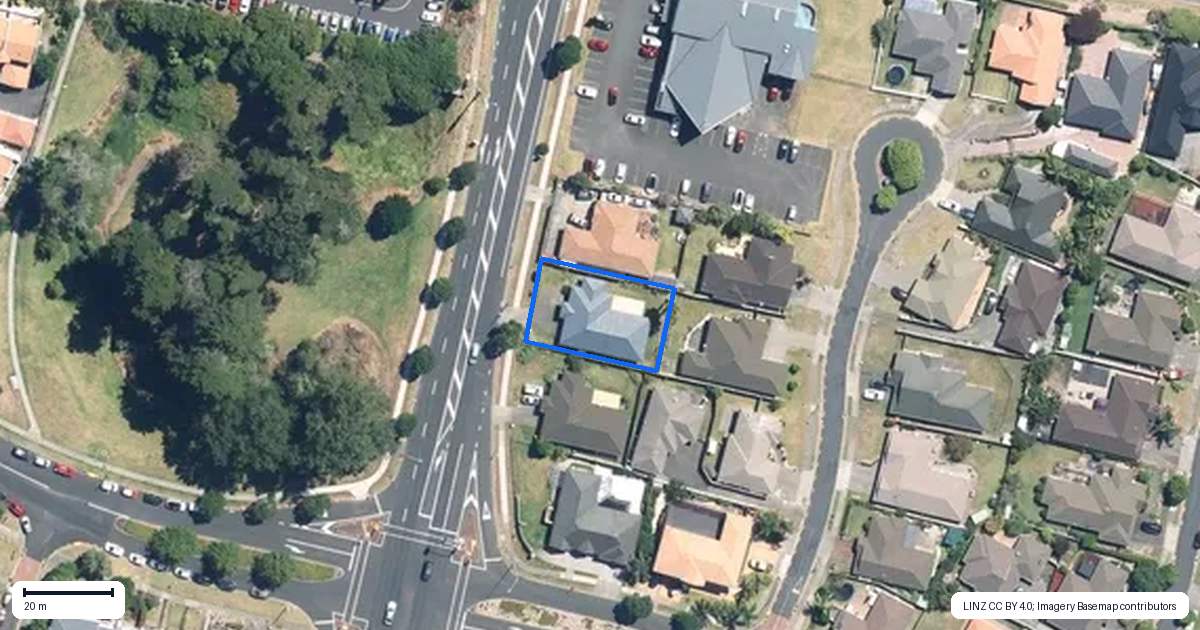 Property context map for 555 Chapel Road, East Tamaki, Auckland