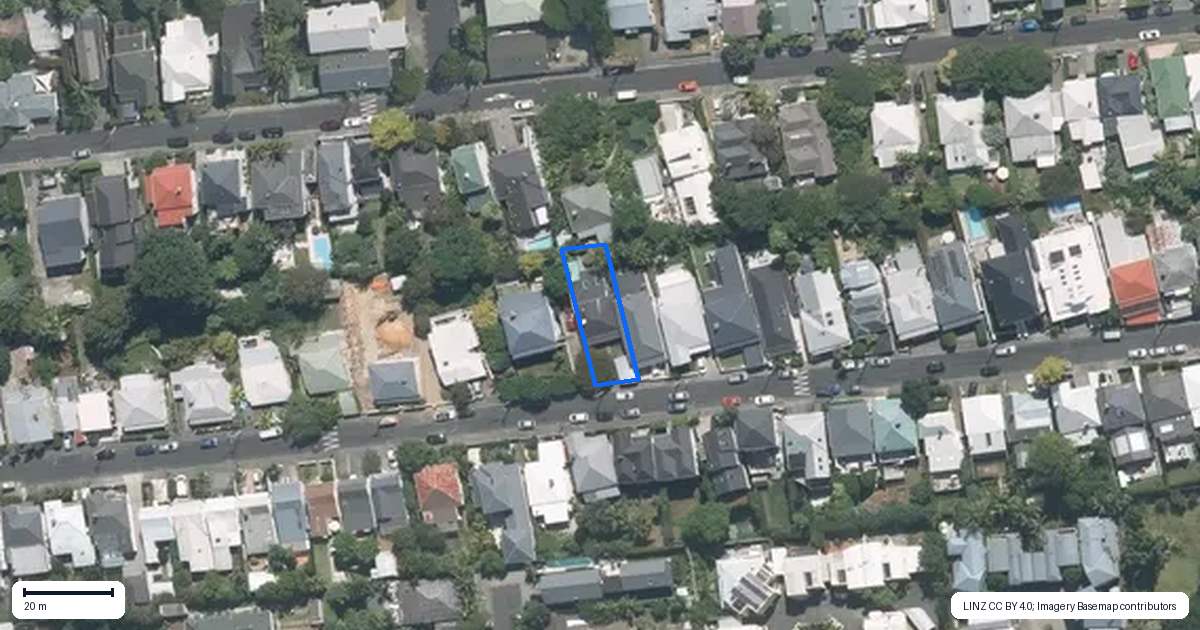 Property context map for 71 Summer Street, Ponsonby, Auckland