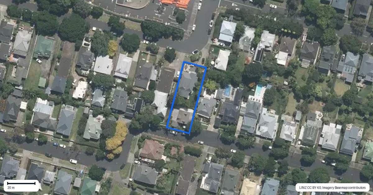 Property context map for 19 Tongariro Street, Mount Eden, Auckland