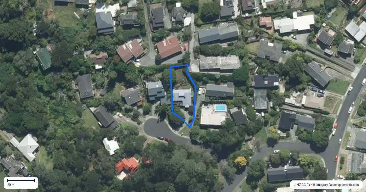 Property context map for 5 Menear Lane, Hillcrest, Auckland