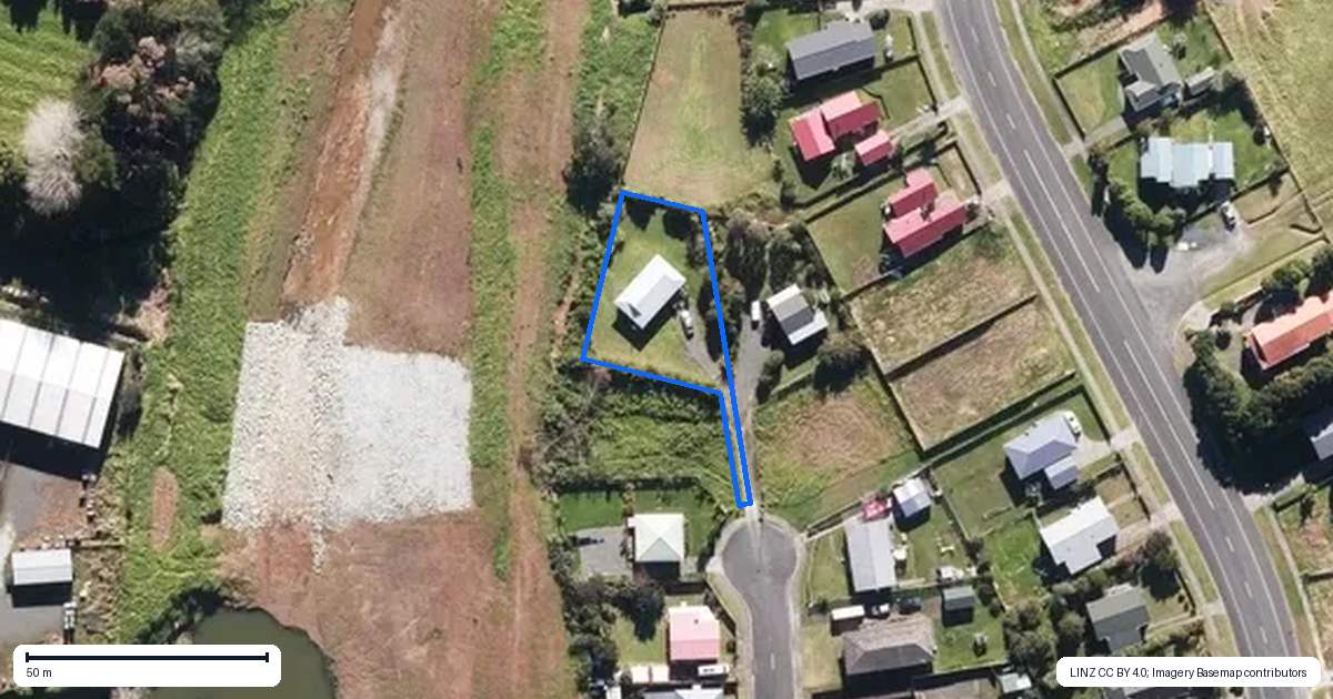 Property context map for 25 Terry Crescent, Kaitaia