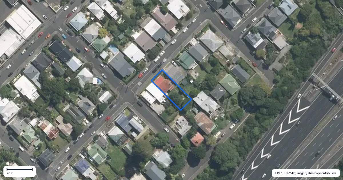 Property context map for 6 Home Street, Grey Lynn, Auckland