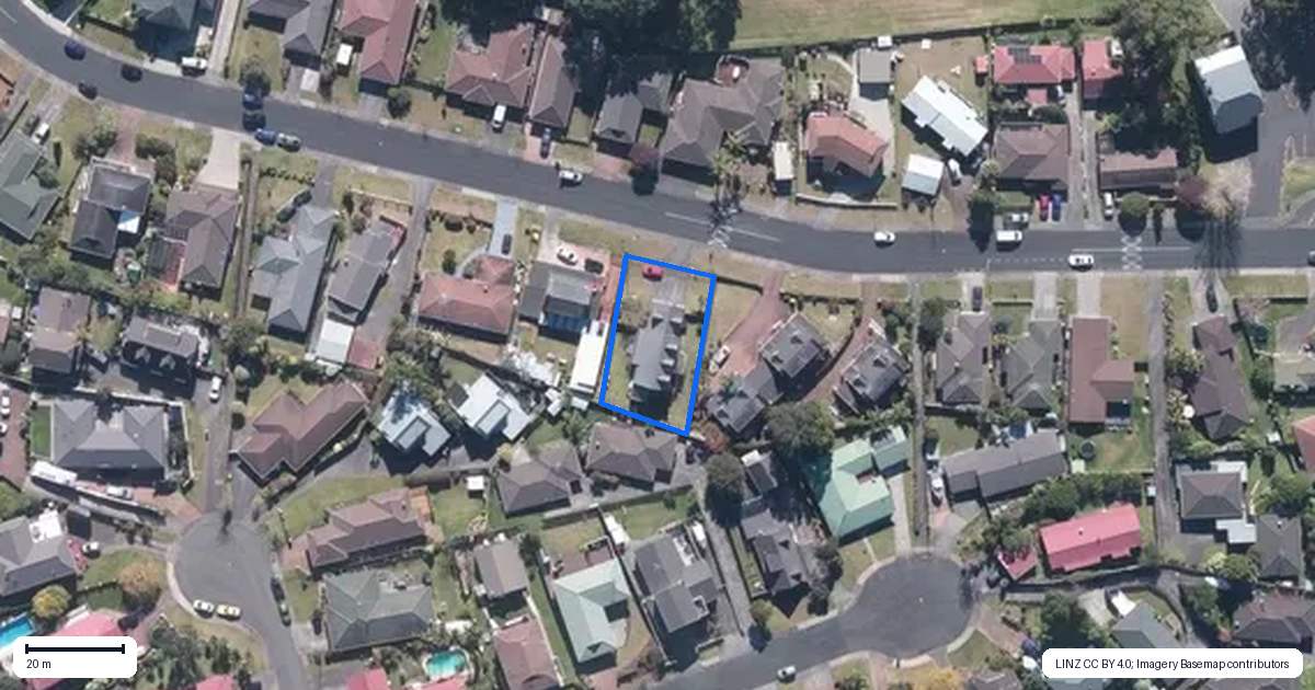Property context map for 64 Granville Drive, Massey, Auckland