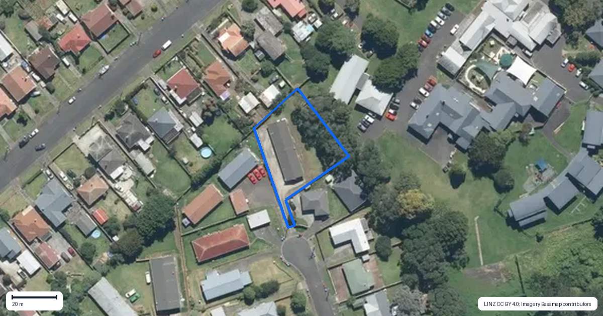 Property context map for 61A Jane Cowie Avenue, Otahuhu, Auckland