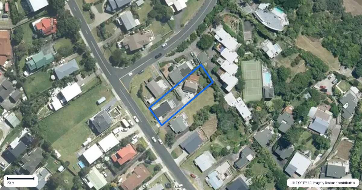 Property context map for 23 Melandra Road, Stanmore Bay, Whangaparaoa