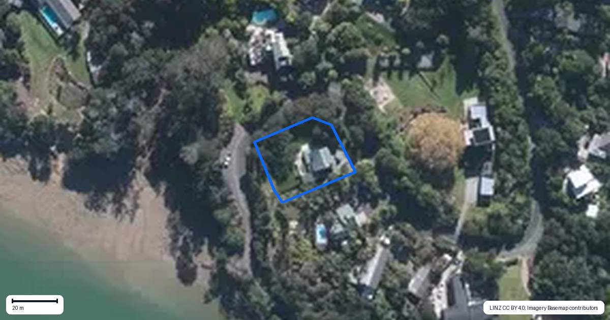 Property context map for 167 Attwood Road, Paremoremo, Auckland