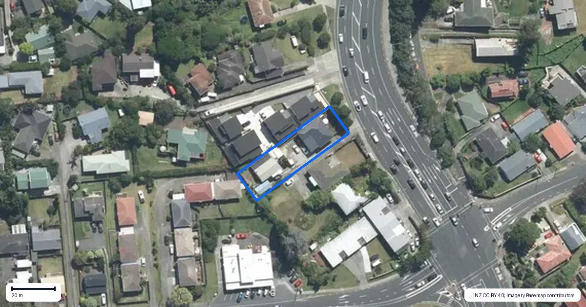 Property context map for 1/508 Glenfield Road, Bayview, Auckland