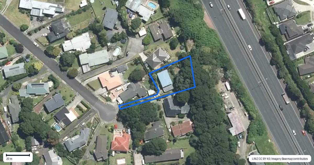 Property context map for 24 Hillcrest Grove, Hillpark, Auckland