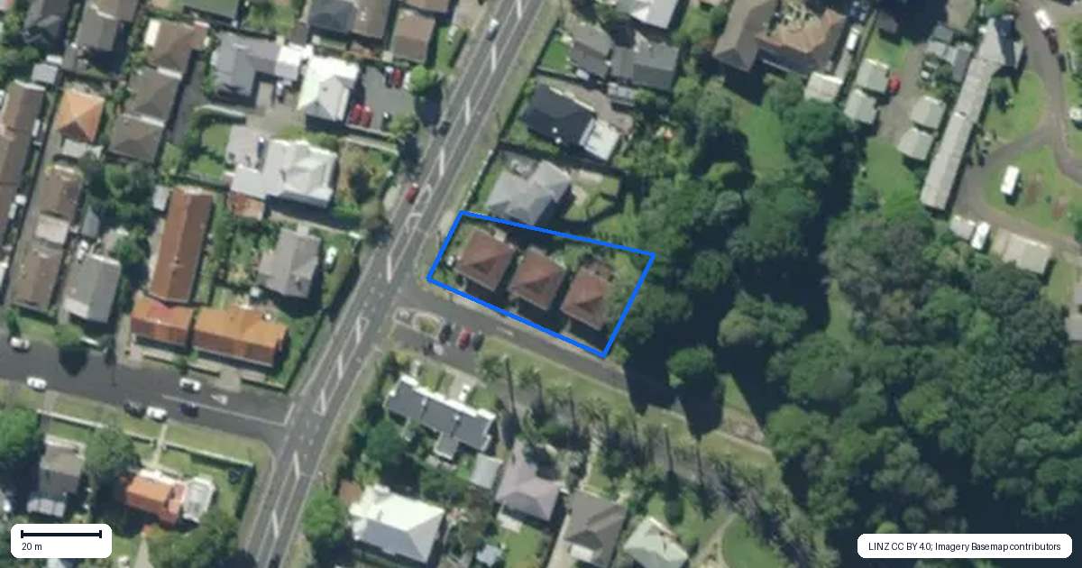 Property context map for 21 Rurumoki Street, Regent, Whangarei