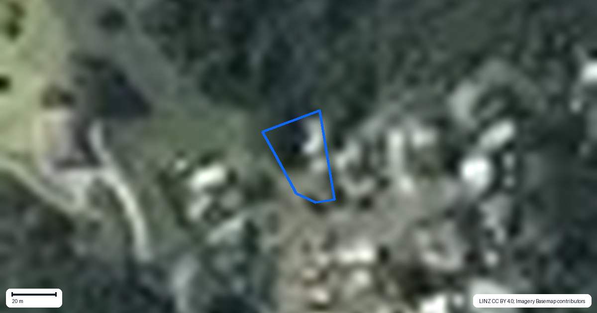 Property context map for 1 Pigeon Place, Tawharanui Peninsula, Matakana