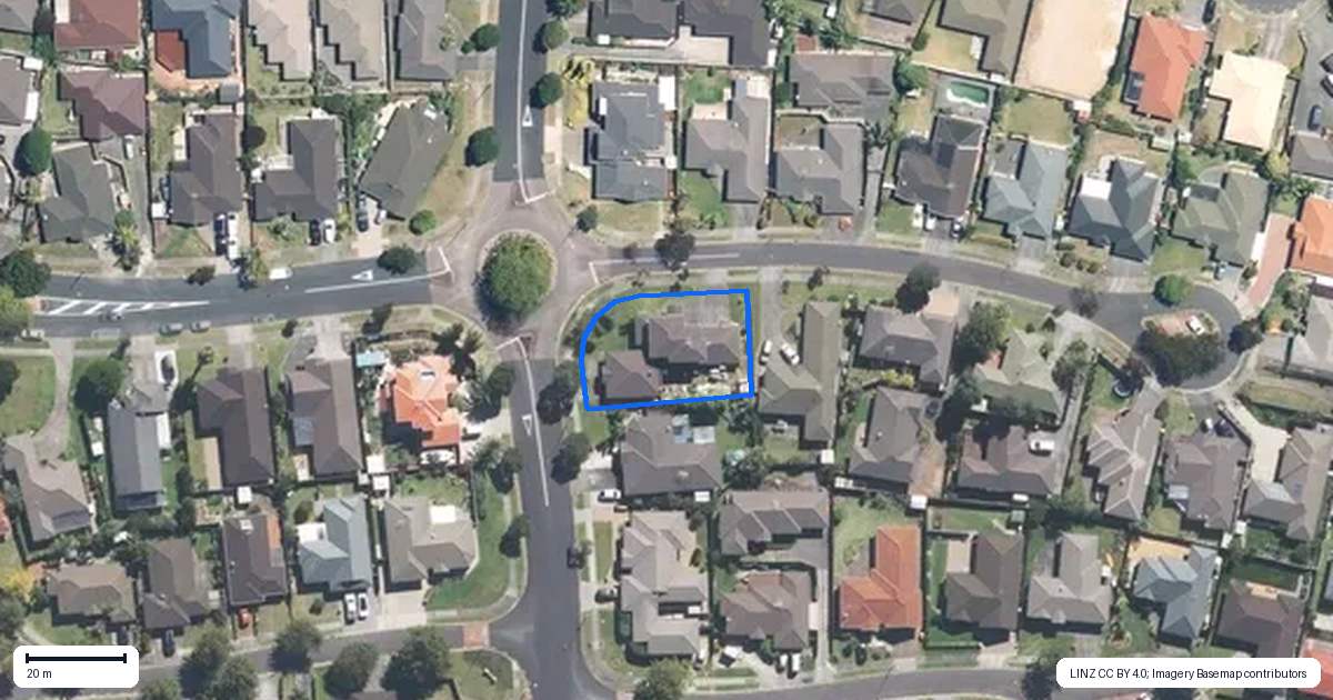 Property context map for 1 Ardee Close, East Tamaki, Auckland