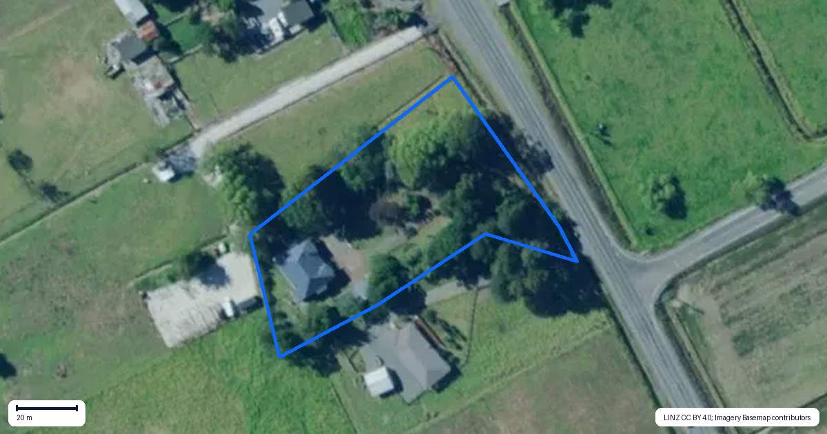 Property context map for 6851 State Highway 12, Turiwiri, Dargaville