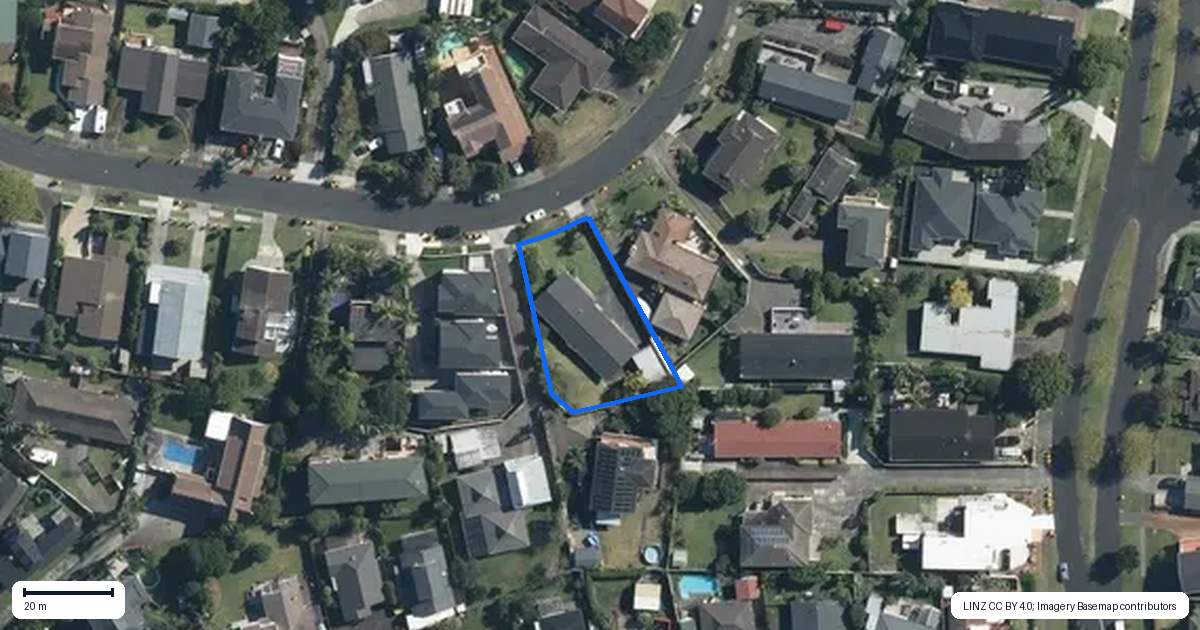 Property context map for 16 Fielding Crescent, Farm Cove, Auckland