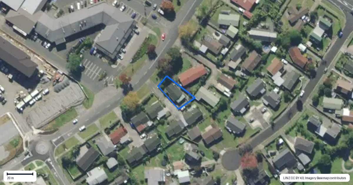 Property context map for 18 Wanaka Street, Tikipunga, Whangarei