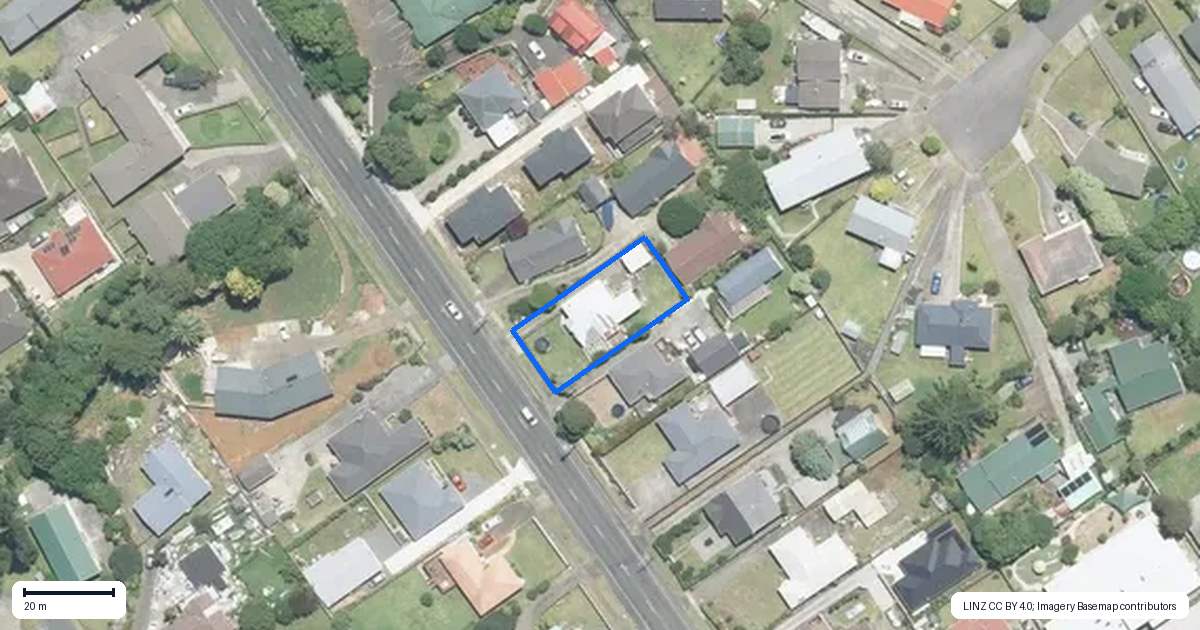 Property context map for 35 Helvetia Road, Pukekohe